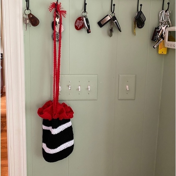 Red & Black University of Georgia Cinch Bag Satchel March Madness NEW Go Dawgs ! - Picture 3 of 8